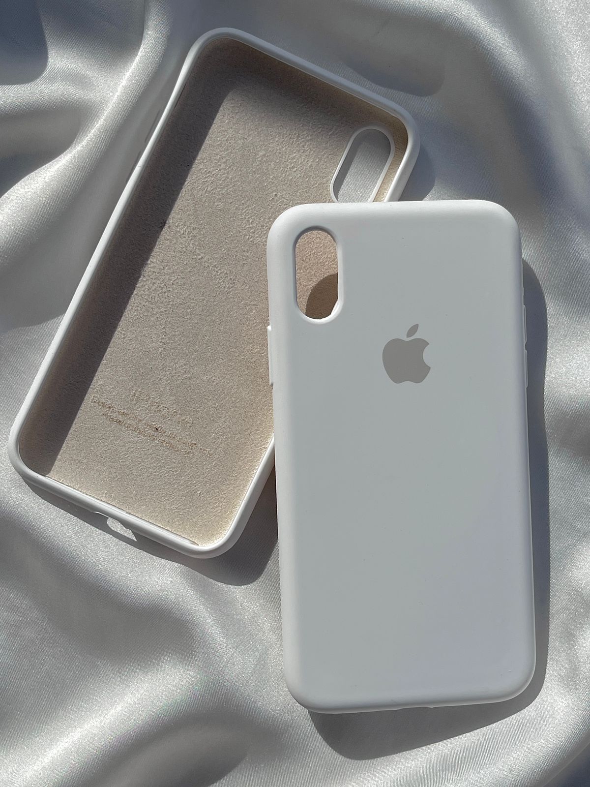 iPhone "X/XS" Silicone Case "Pearl White"