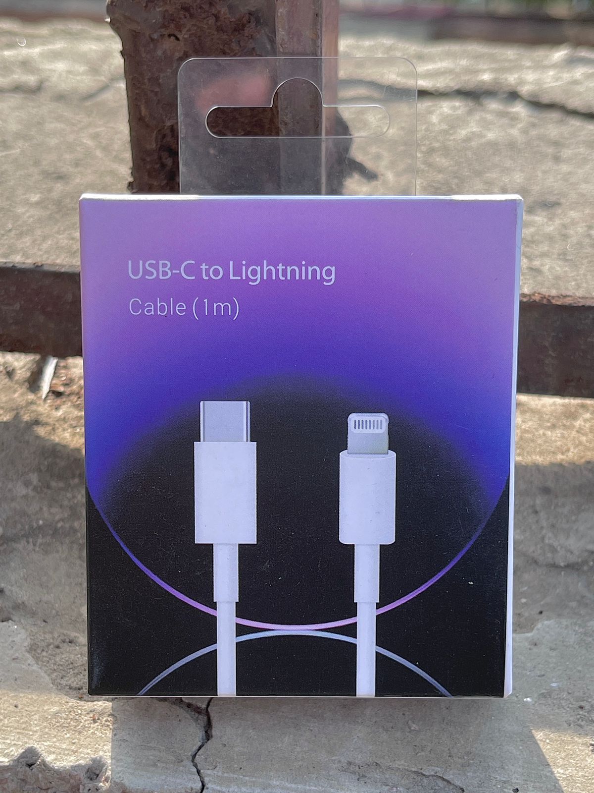 Apple "USB-C" to "Lightning Cable" (1 m) "Standard Copy" - Purple Packaging