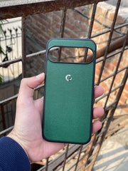 Google Pixel "9 Pro XL" Premium Leather Texture Case - Green
