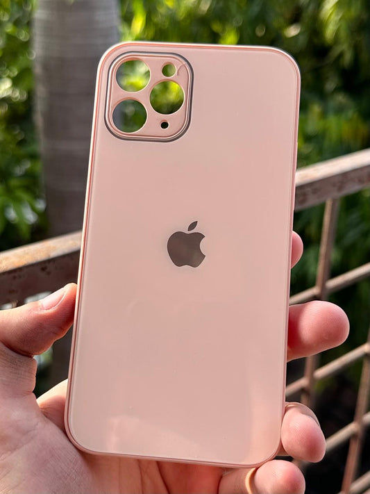 iPhone "11 Pro" Tempered Glass "Chrome" Case