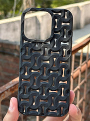 iPhone "16 Pro" Premium Silicone "Heat Dissipation" Case - Black