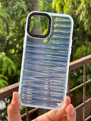 iPhone "12 Pro Max" Translucent Jump Style Silicone Case - Sierra Blue