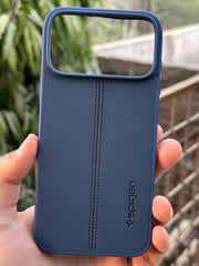 iPhone "17 Pro Max" Spigen Premium Woven Stitched Case - Blue
