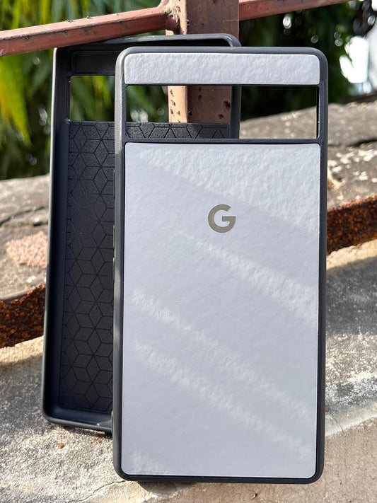 Google Pixel "7A" Premium Leather Texture Case - Gray