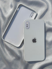 iPhone "XS Max" Tempered Glass "Solid" Case