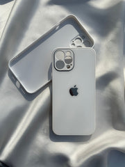 iPhone "12 Pro Max" Tempered Glass "Chrome" Case