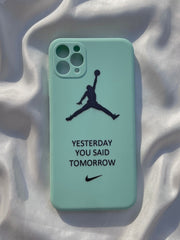 iPhone "11 Pro Max" Silicone Case "Yesterday You Said Tomorrow" Edition