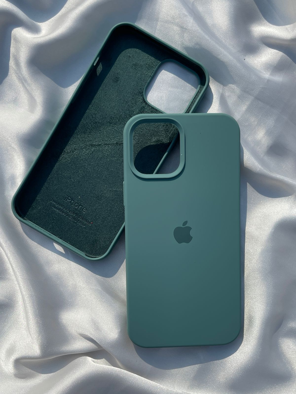 iPhone "12 Pro Max" Silicone Case "Teal Green"