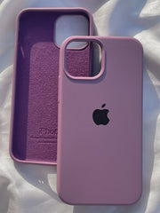 iPhone "12 Mini" Silicone Case "Dusty Pink"
