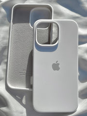 iPhone "14 Pro Max" Silicone Case "Pearl White"