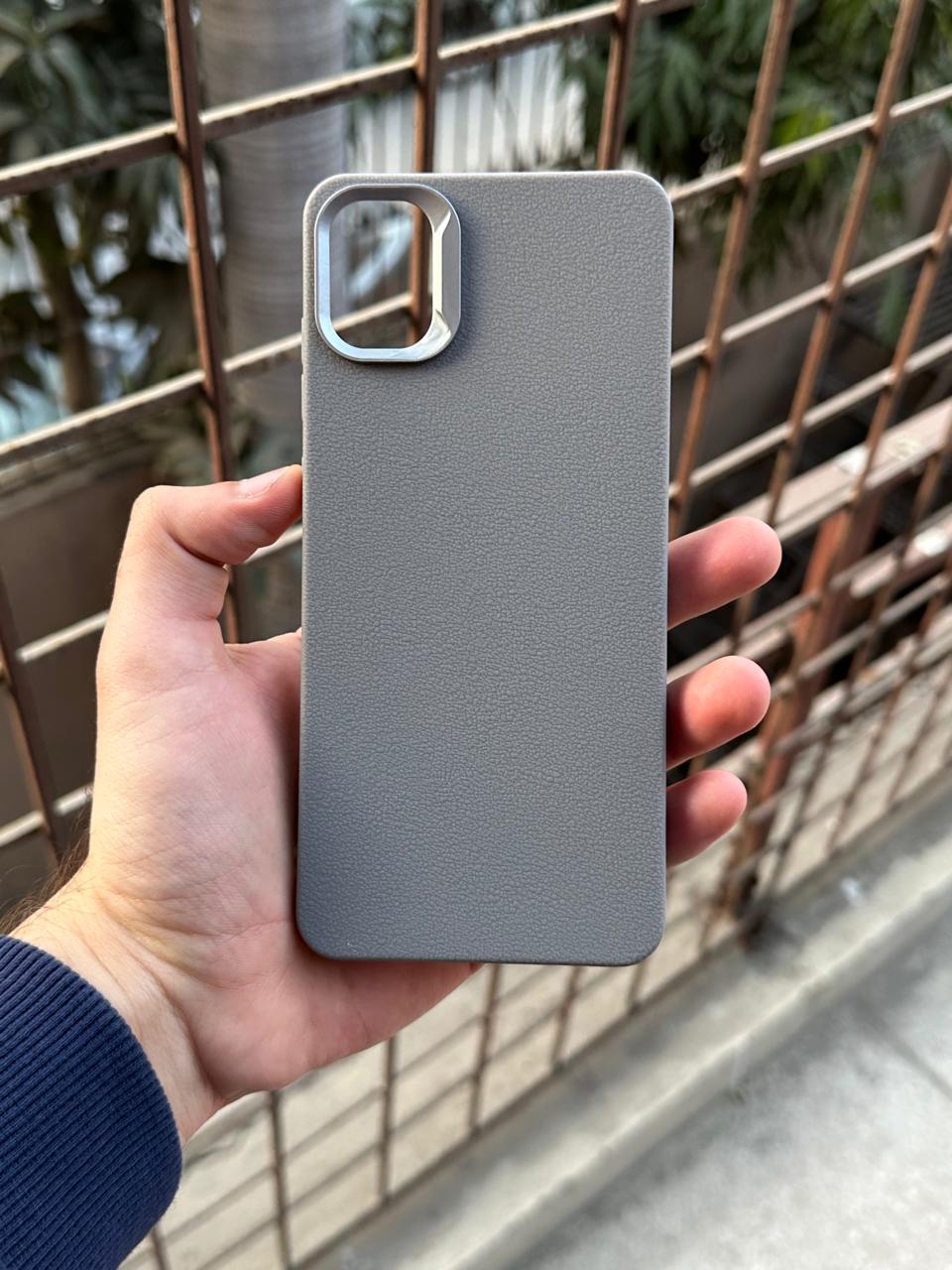 Samasung Galaxy "A05" Leather Textured Case - Gray