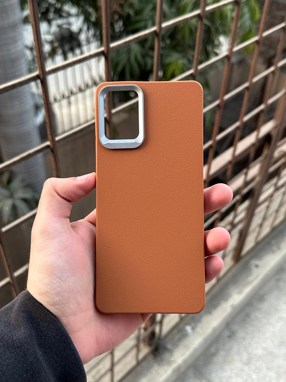 Samasung Galaxy "A71" Leather Textured Case - Brown