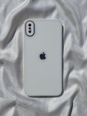 iPhone "XS Max" Tempered Glass Case "Chrome"
