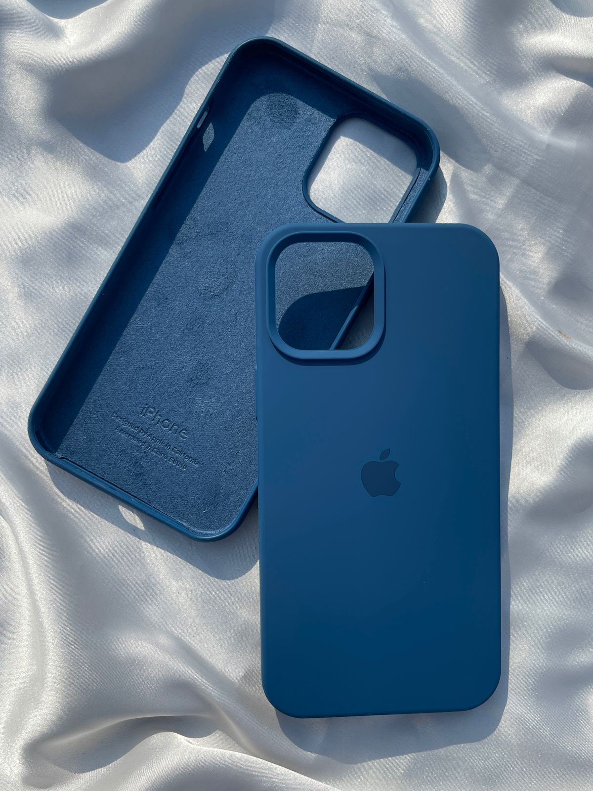iPhone "12 Pro Max" Silicone Case "Dark Blue"