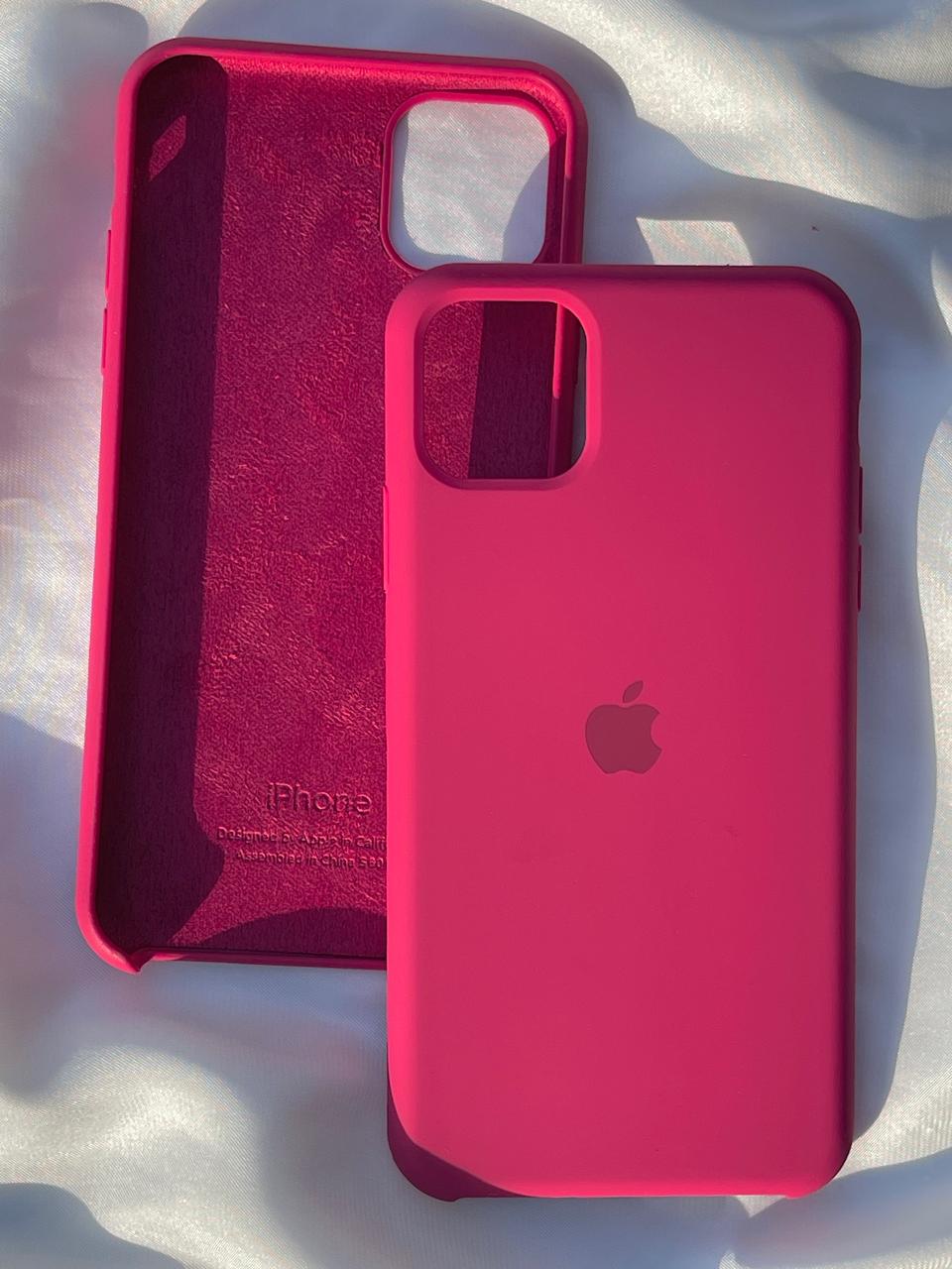 iPhone "11 Pro Max" Silicone Case "Neon Pink"