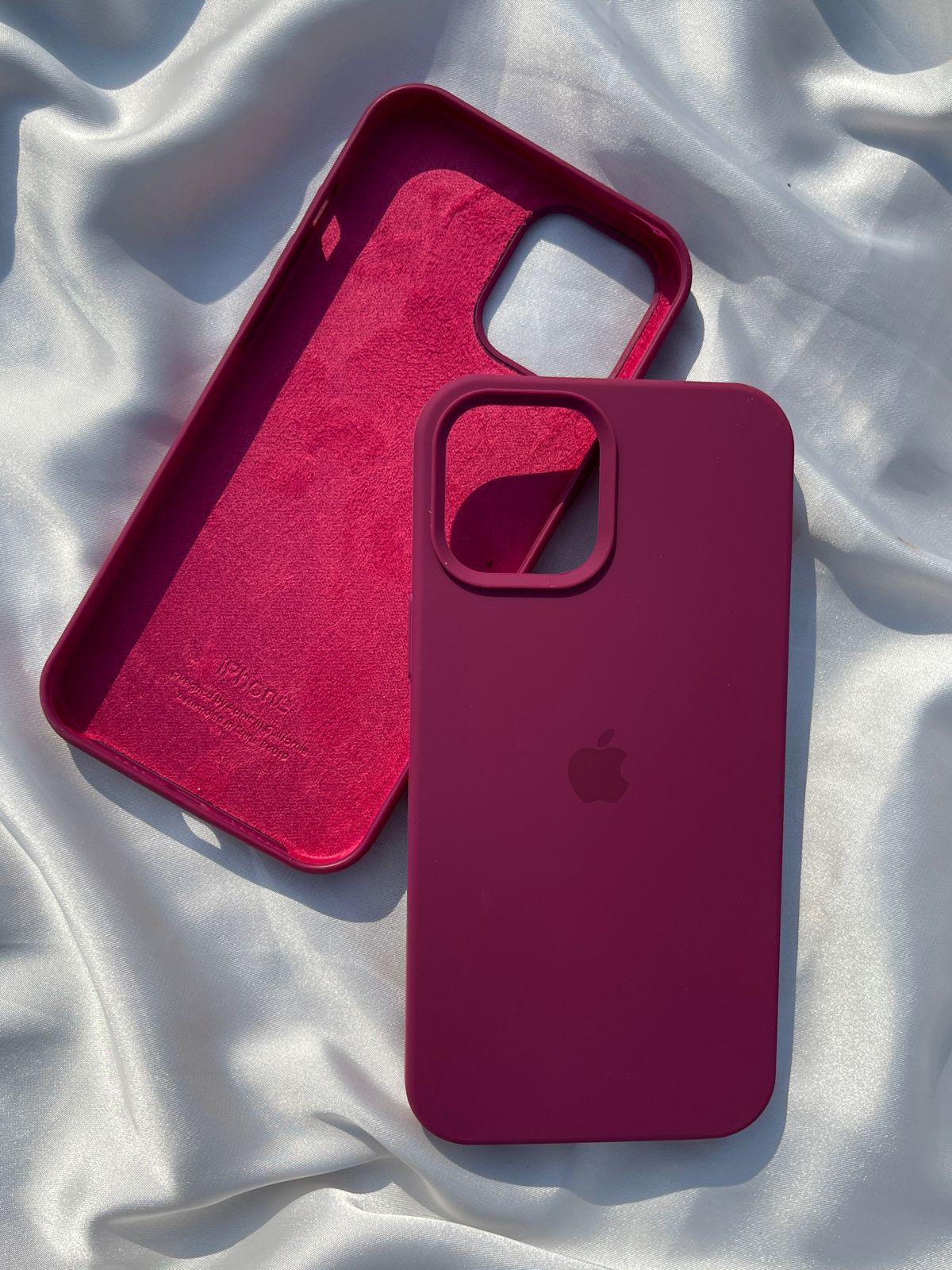 iPhone "12 Pro Max" Silicone Case "Plum"