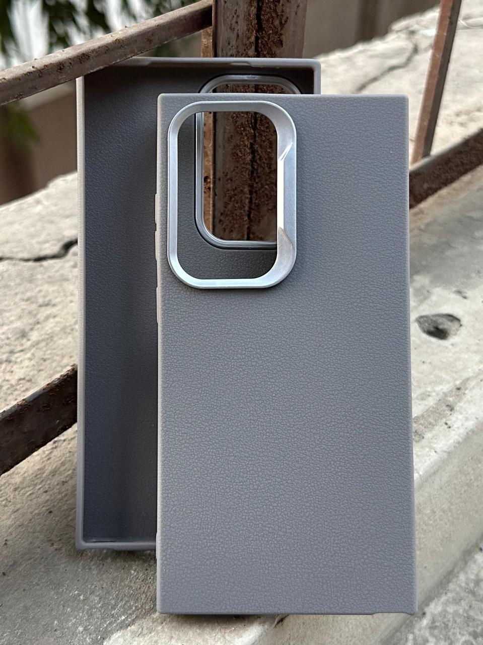 Samasung Galaxy "S24 Ultra" Leather Textured Case - Gray