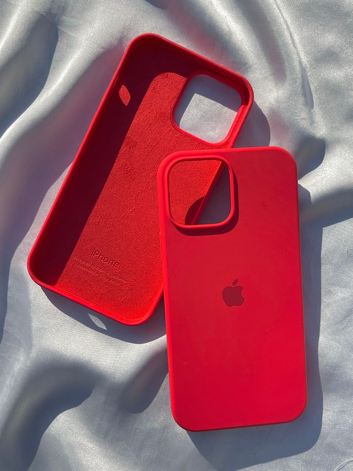 iPhone "13 Pro Max" Silicone Case "Blazing Red"