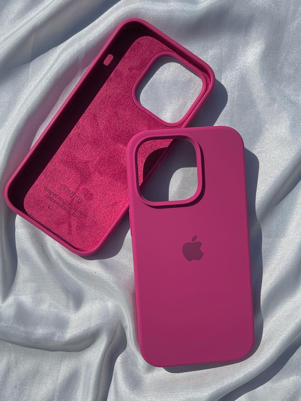 iPhone "14 Pro" Silicone Case "Neon Pink"