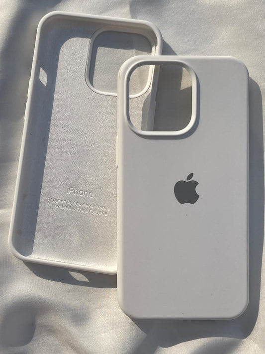 iPhone "13 Pro" Silicone Case "Pearl White"
