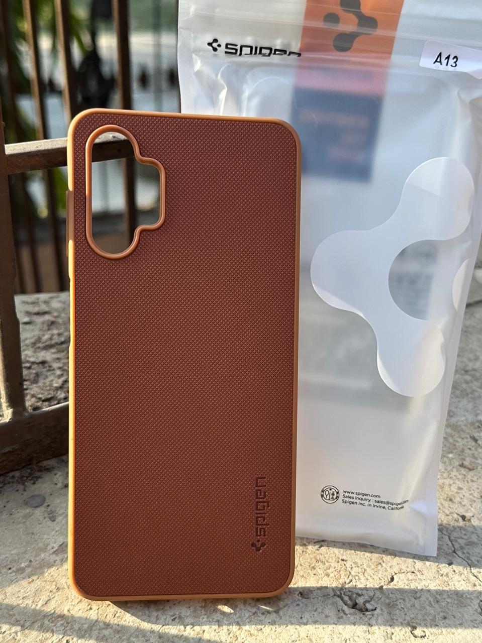 Samsung Galaxy "A13" Spigen Rugged Texture Case - Brown