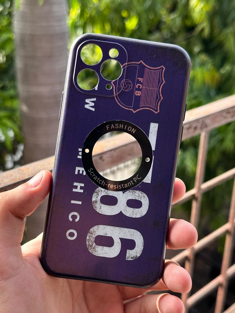 iPhone "11 Pro" Silicone "Retro" Edition Case - Purple