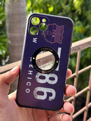 iPhone "11 Pro" Silicone "Retro" Edition Case - Purple