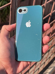 iPhone "7/8" Tempered Glass "Chrome" Case - Green
