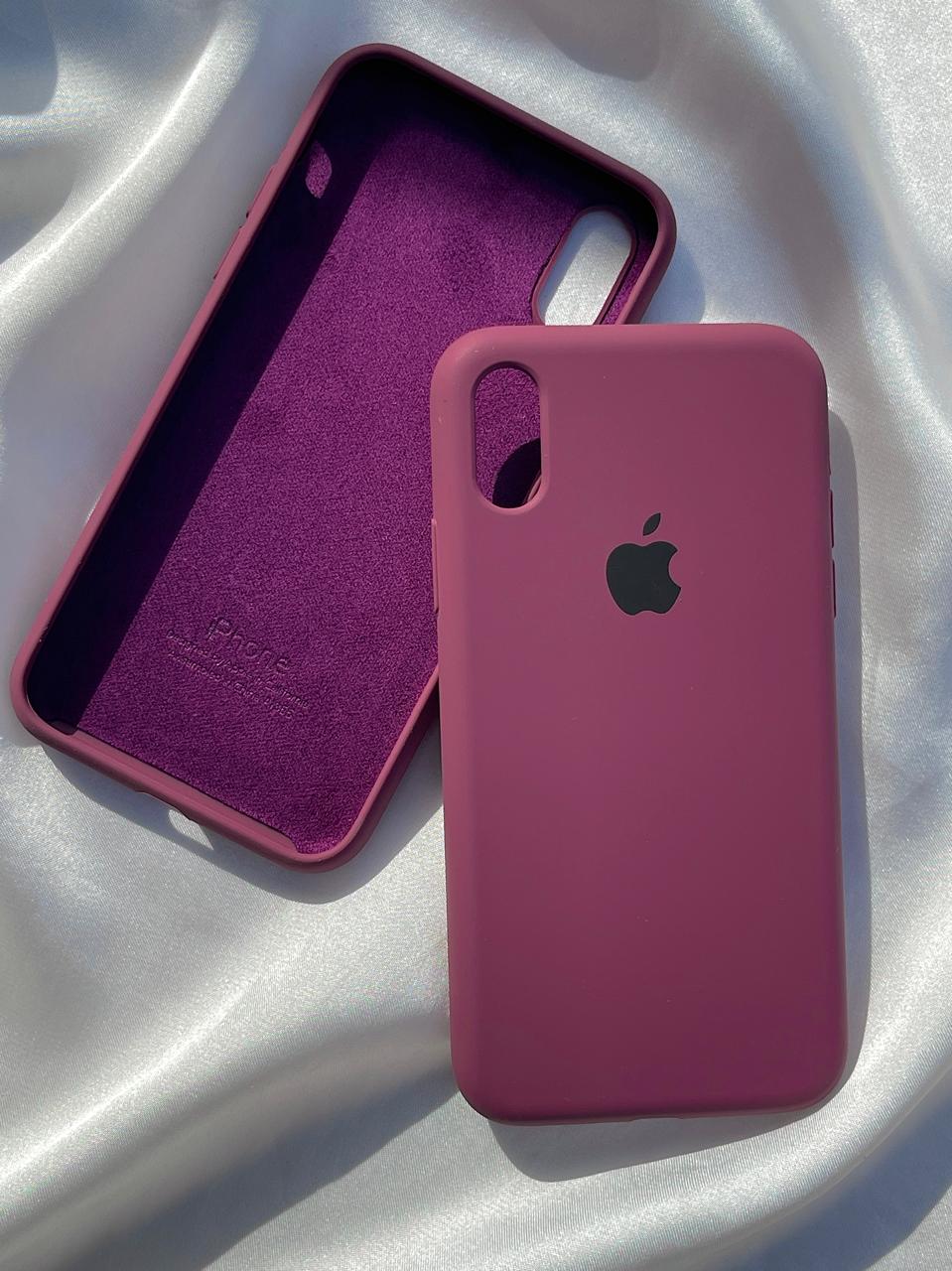 iPhone "X/XS" Silicone Case "Plum"