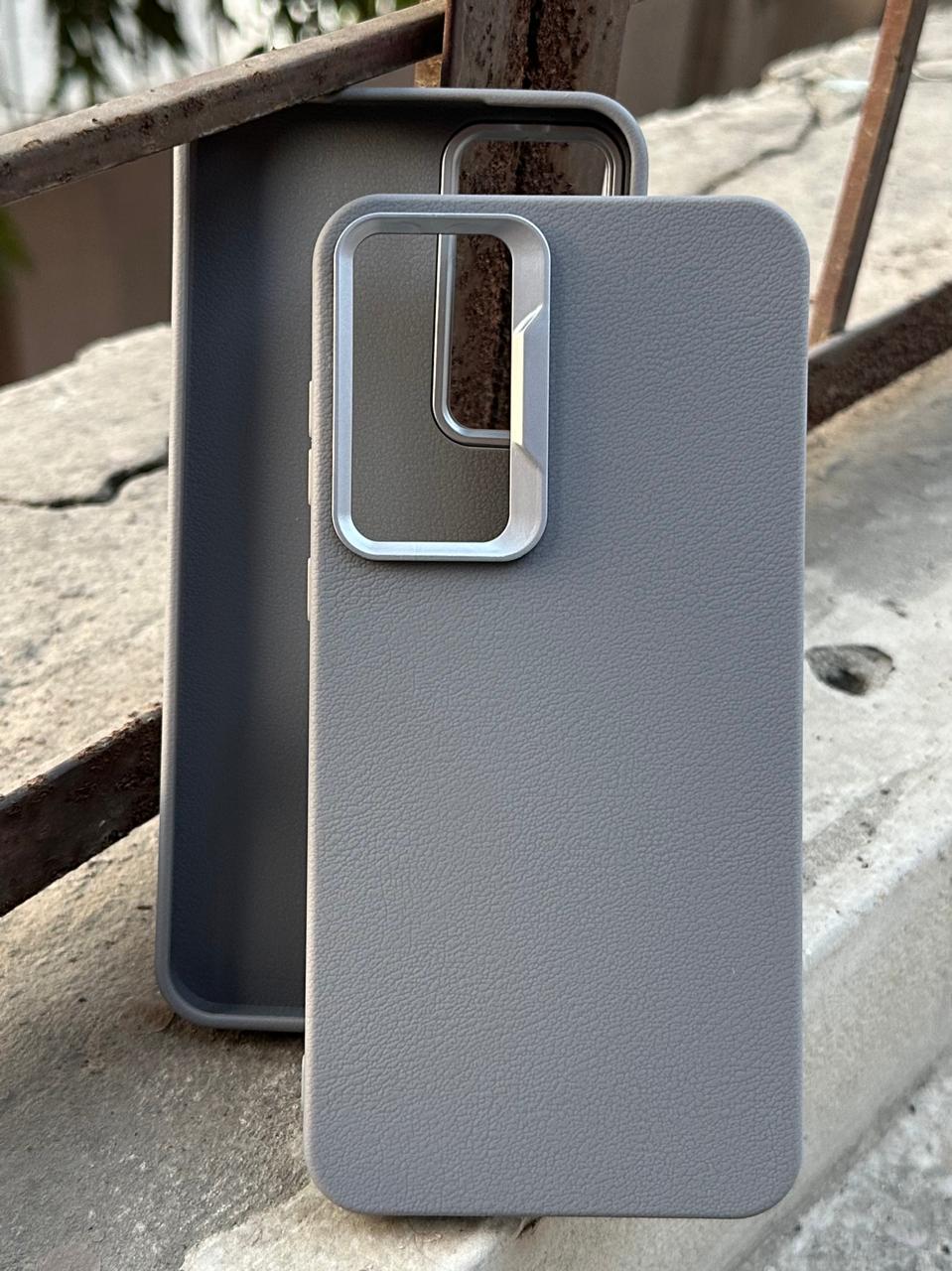 Samasung Galaxy "A55" Leather Textured Case - Gray