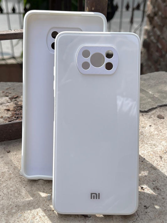 Xiaomi "POCO X3" Tempered Glass "Solid" Case - White