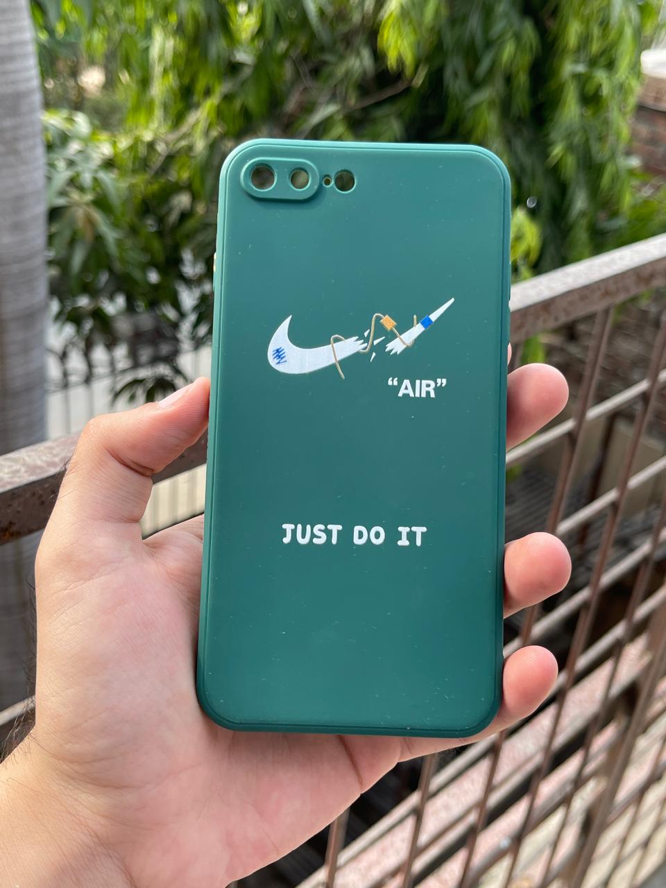 iPhone "7/8 Plus" Silicone "Just Do It" Case - Green