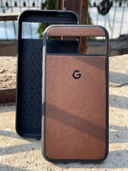 Google Pixel "8" Premium Leather Texture Case - Brown
