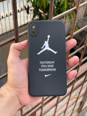 iPhone "XS Max" Silicone "Yesterday You Said Tomorrow" Case - Black