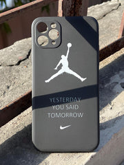 iPhone "11 Pro Max" Silicone "Yesterday You Said Tomorrow" Case - Black