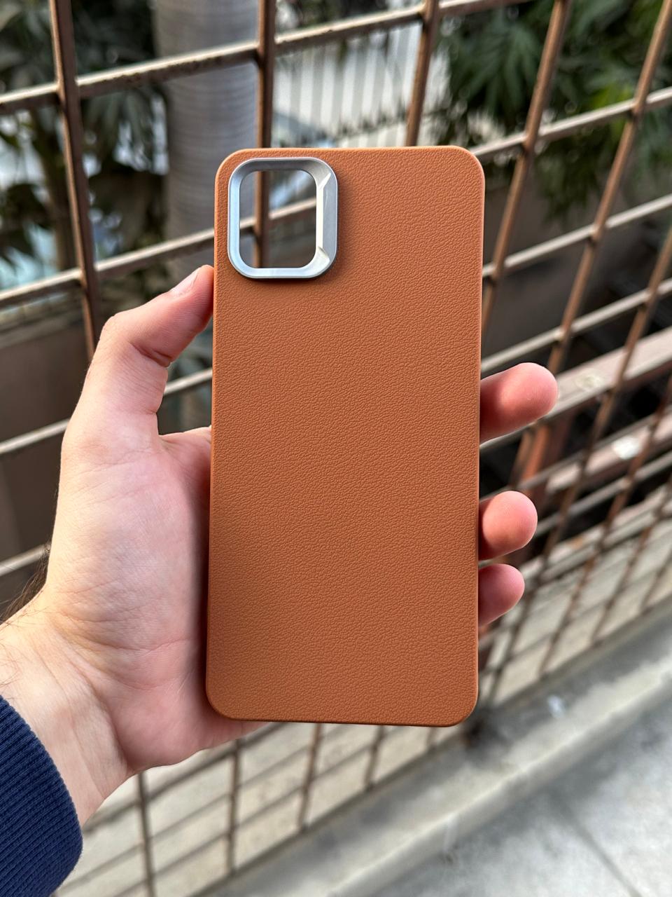 Samasung Galaxy "A04" Leather Textured Case - Brown