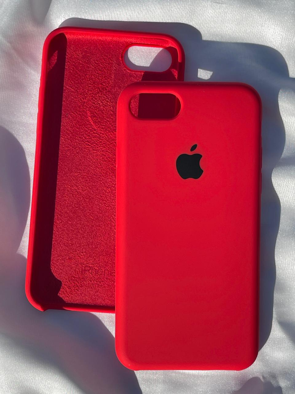 iPhone "7/8" Silicone Case "Blazing Red"