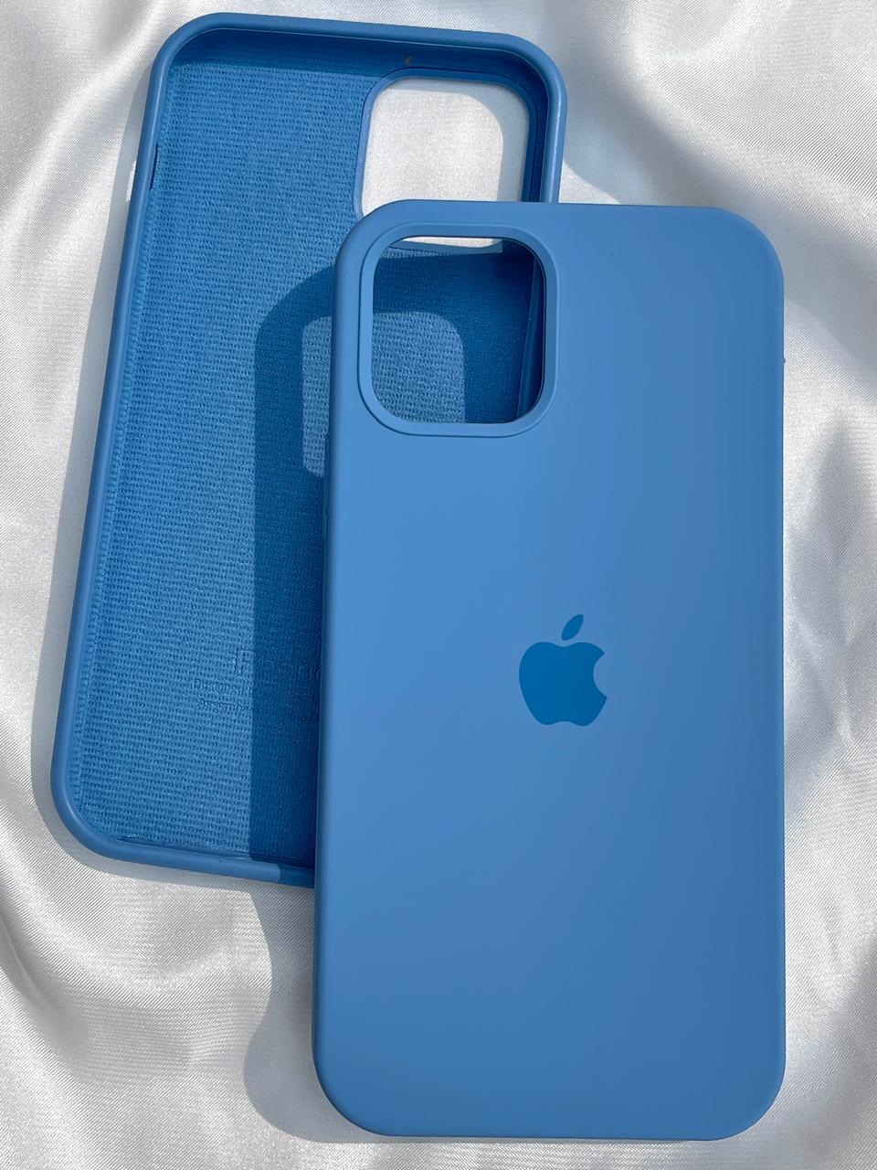iPhone "12/12 Pro" Silicone Case "Ocean Blue"