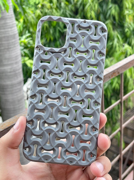 iPhone "11 Pro Max" Premium Silicone "Heat Dissipation" Case - Gray