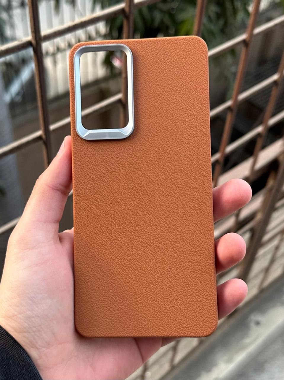 Samasung Galaxy "A72" Leather Textured Case - Brown