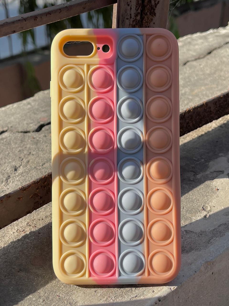 iPhone "7/8 Plus" Fidget Stress Release Pop-Up Case - Brown