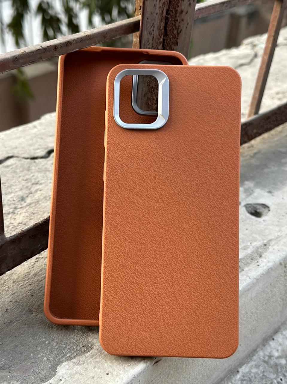 Samasung Galaxy "A04" Leather Textured Case - Brown