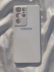 Samsung Galaxy "S21 Ultra" Tempered Glass "Chrome" Case