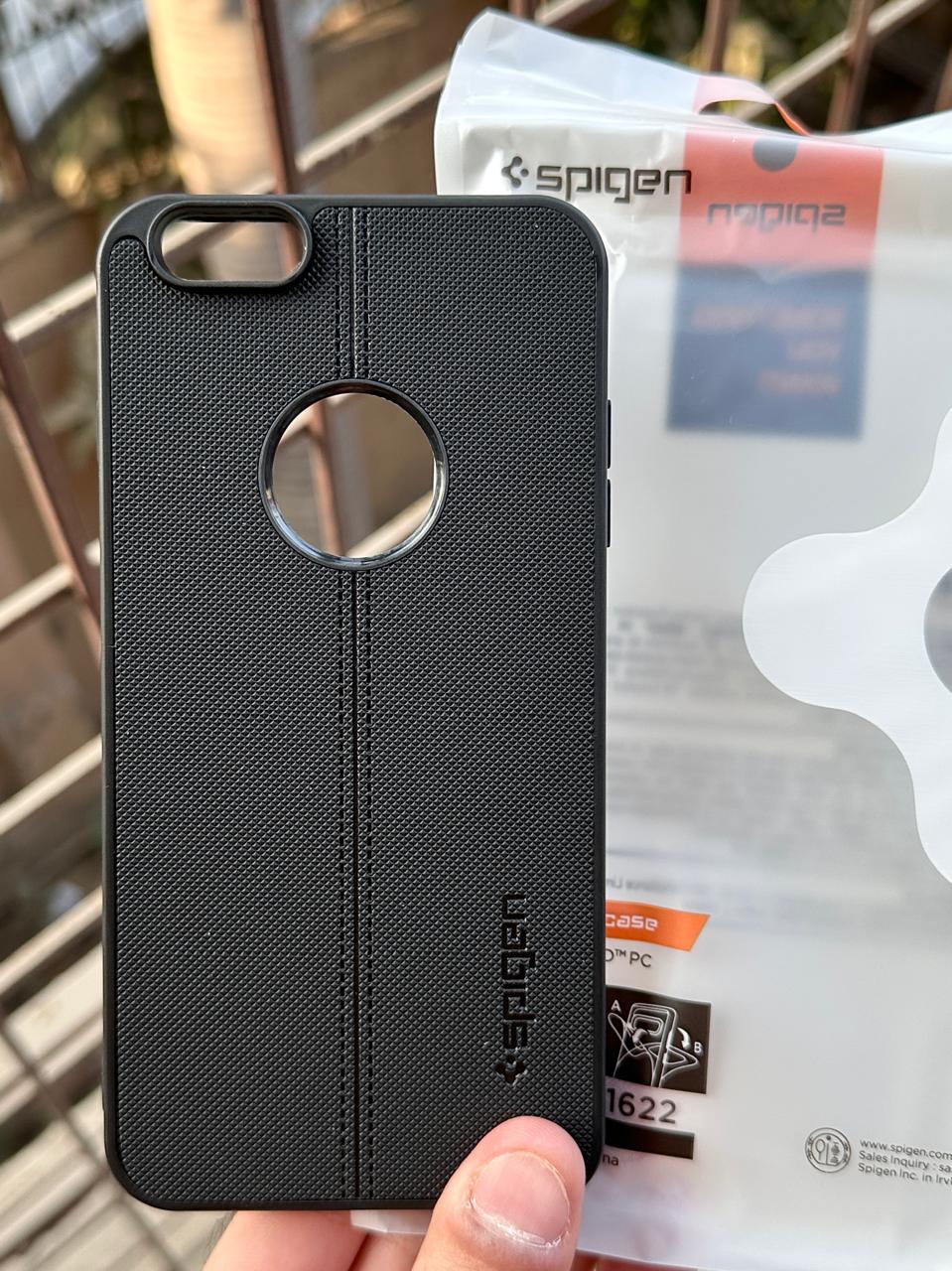 iPhone "6 Plus/ 6s Plus" Spigen Premium Woven Stitched Case - Black