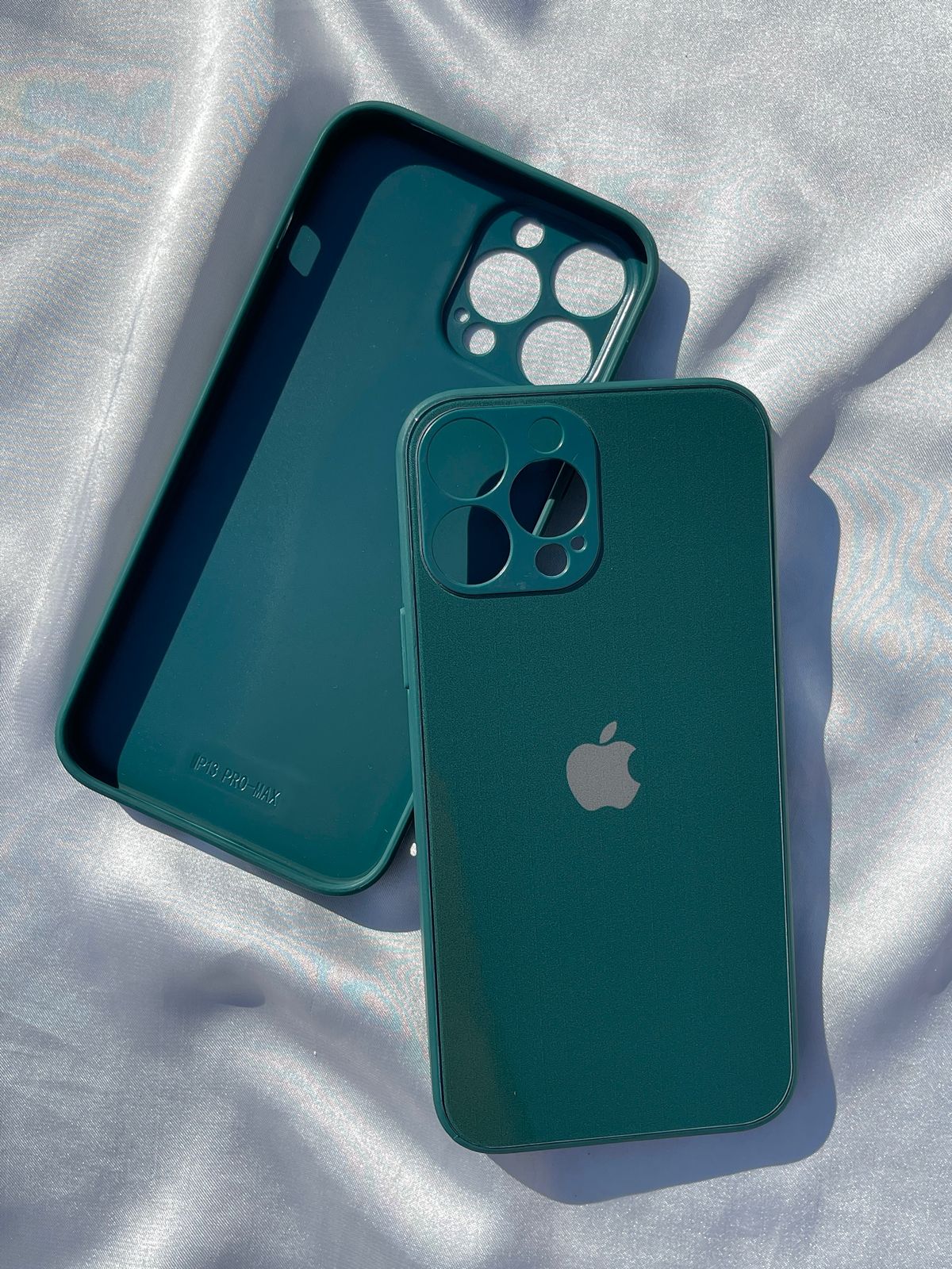 iPhone "13 Pro Max" Tempered Glass "Solid" Case