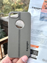 iPhone "7/8" Spigen Premium Woven Stitched Case - Gray