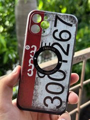 iPhone "11 Pro" Silicone "Retro" Edition Case - Maroon & Gray