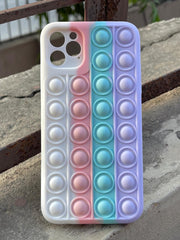 iPhone "11 Pro Max" Fidget Stress Release Pop-Up Case - White & Lilac