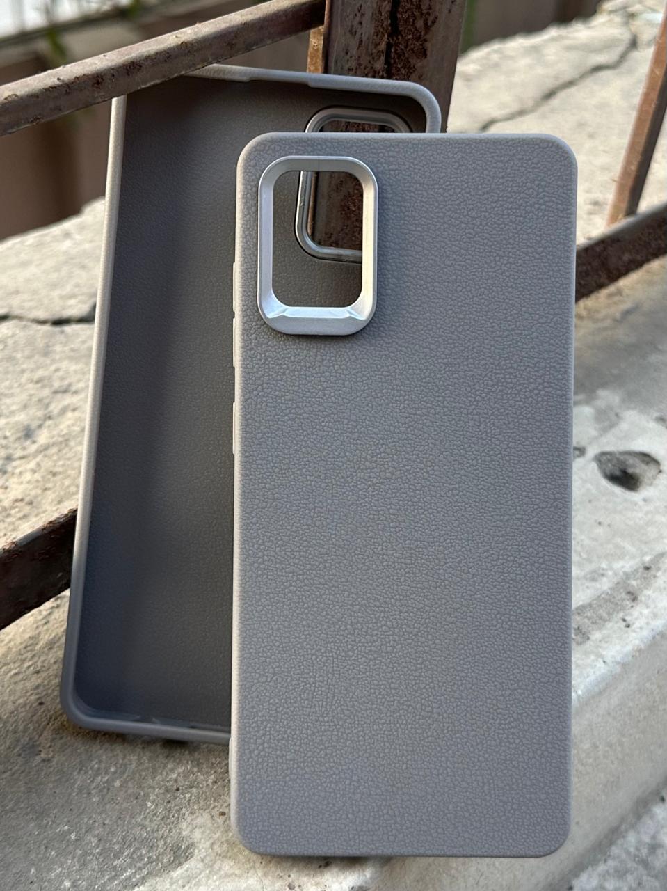 Samasung Galaxy "A51" Leather Textured Case - Gray