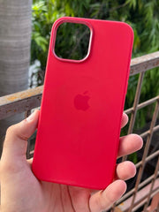 iPhone "12 Pro Max" MagSafe Silicone Case - Red